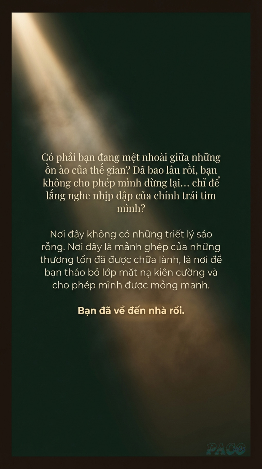 Lắng nghe tiếng thở dài và nhịp đập trái tim giữa thế gian ồn ào