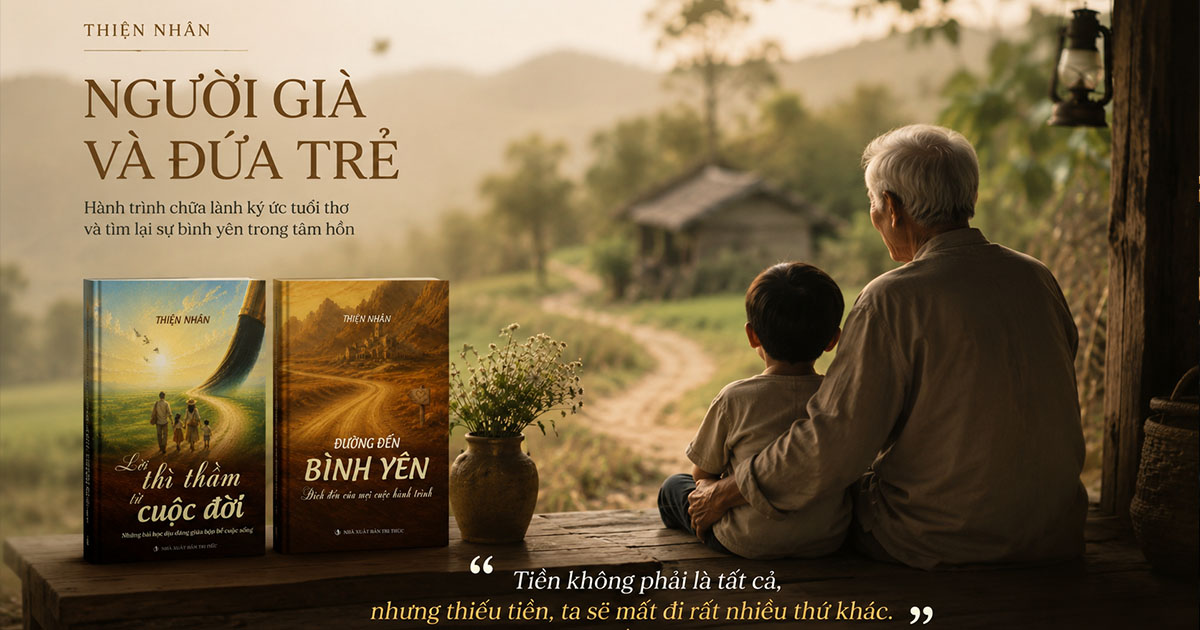 nguoi-gia-va-dua-tre.jpg — Tác giả Thiện Nhân