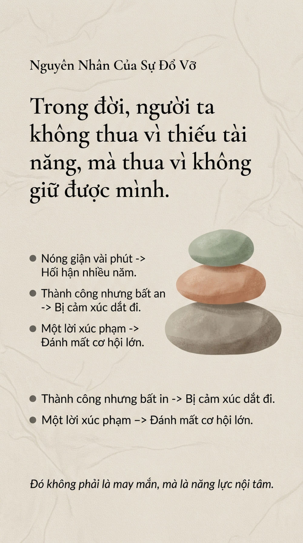 Nguyên nhân của sự đổ vỡ